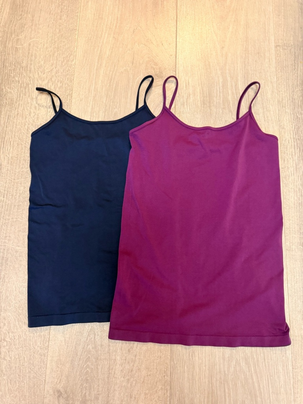 Women’s Stretch Layering Tank Tops- Navy and Berry